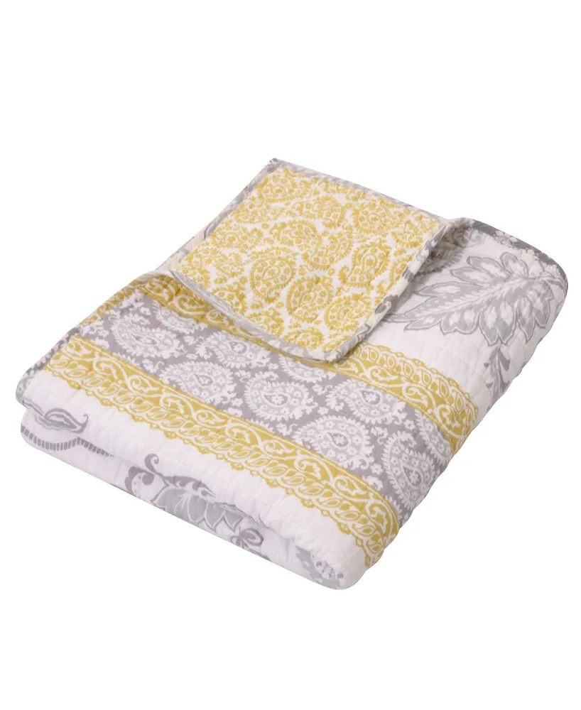 Levtex St. Claire Damask Reversible Quilted Throw, 50" x 60"