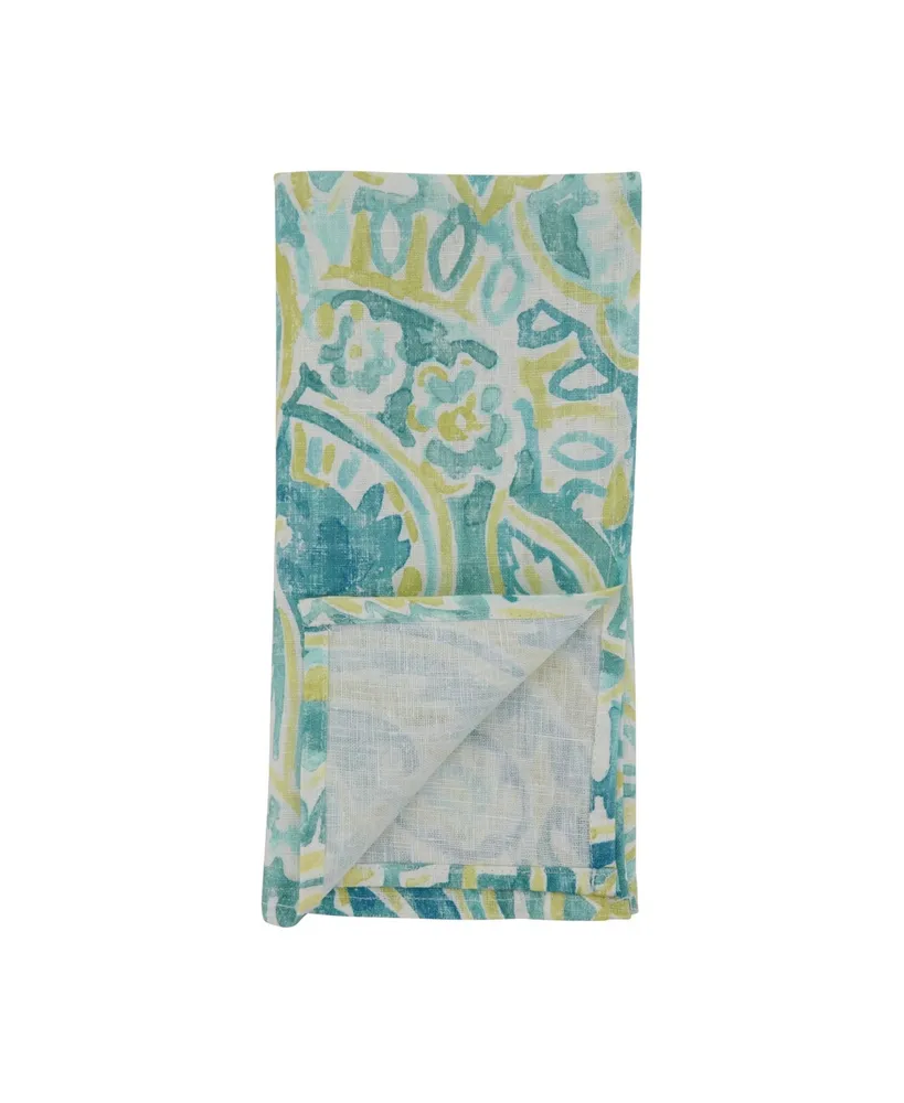 Saro Lifestyle Distressed Paisley Napkin Set of 4