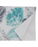 Saro Lifestyle Leaf Print Runner