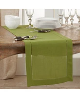 Saro Lifestyle Placemat with Hemstitched Border Set of 12