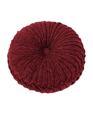 J Queen New York Taormina Tufted Decorative Pillow, 15" Round