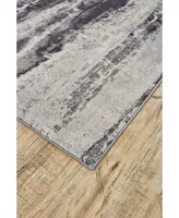 Feizy Bleecker R3606 Charcoal 5' x 8' Area Rug