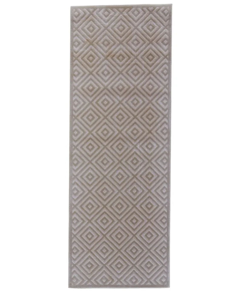 Feizy Melina R3399 Beige 2'10" x 7'10" Runner Rug