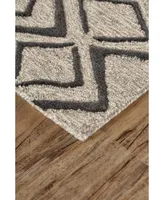 Feizy Enzo R8733 Charcoal 5' x 8' Area Rug