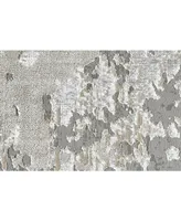 Feizy Micah R3336 Silver 2'10" x 7'10" Runner Rug