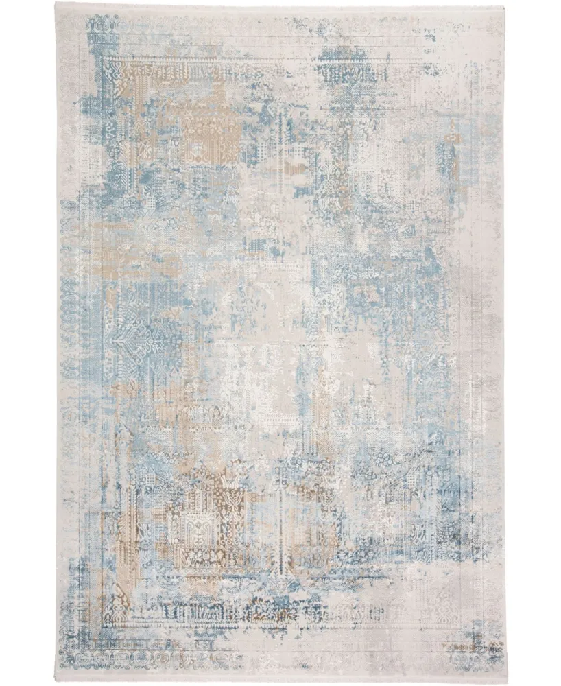 Feizy Cadiz R3890 Blue 2'2" x 3'2" Area Rug