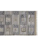 Feizy Beckett R0814 Gray 3'6" x 5'6" Area Rug