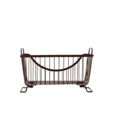 Spectrum Diversified Ashley Stackable Wire Basket with Raised Feet and Looped Handles, Small