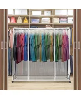 Sorbus Garment Rack Cover 6 Feat Transparent Clothes Rail Cover