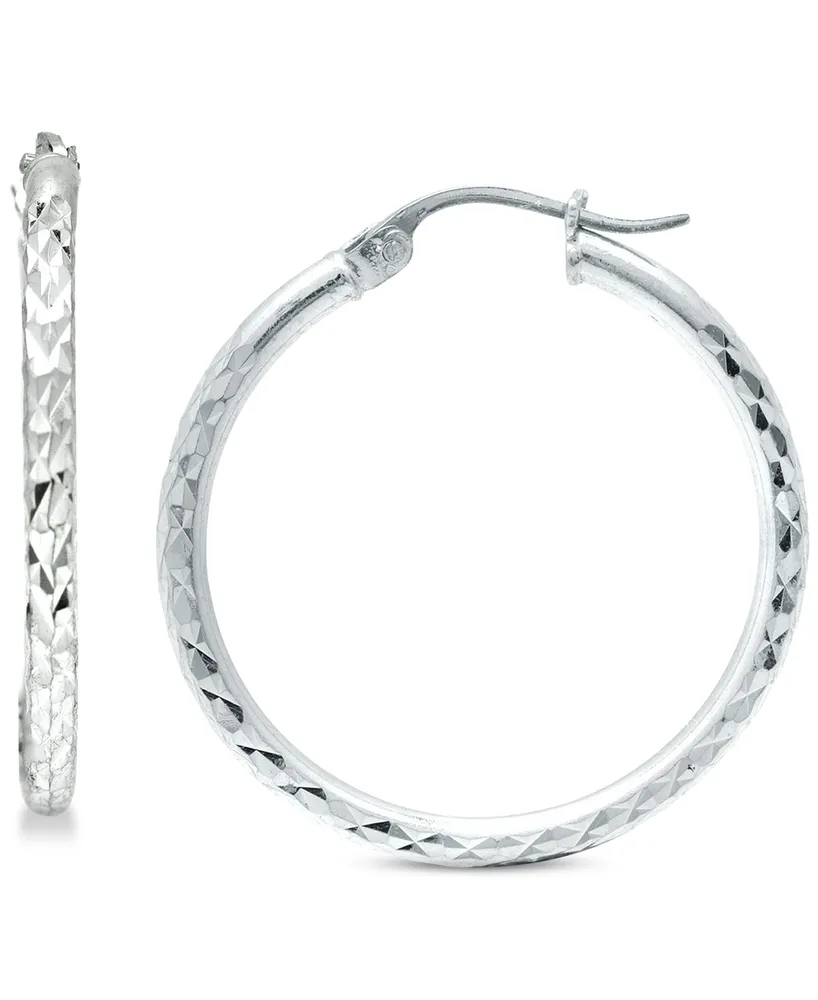 Giani Bernini Small Twist Hoop Earrings in Sterling Silver, 20mm, Created for Macy's