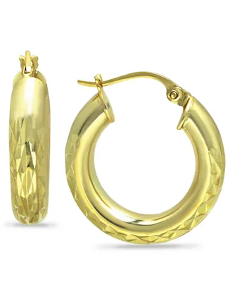 Giani Bernini Medium Hoop Earrings in 18k Gold-Plated Sterling Silver, Created for Macy's