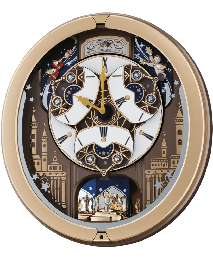 Seikos Melodies in Motion Gold-Tone Wall Clock