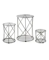 Canford 3-Piece Round Nesting Table Set