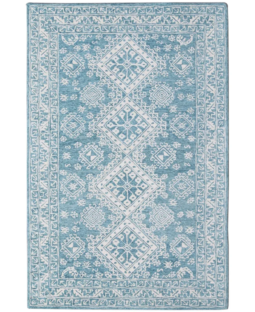 Amer Rugs Boston Bos-64 Teal 7'6" x 9'6" Area Rug