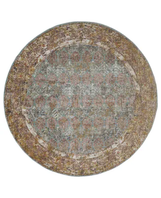 Amer Rugs Eternal Ete- Turquoise 6'7" Round Rug