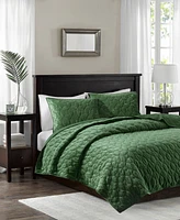 Madison Park Harper Quilted Velvet 3-Pc. Quilt Set