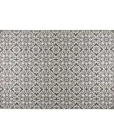 Nicole Miller Patio Country Danica 2A-6681-480 Black and Gray 6'6" x 9'2" Outdoor Area Rug