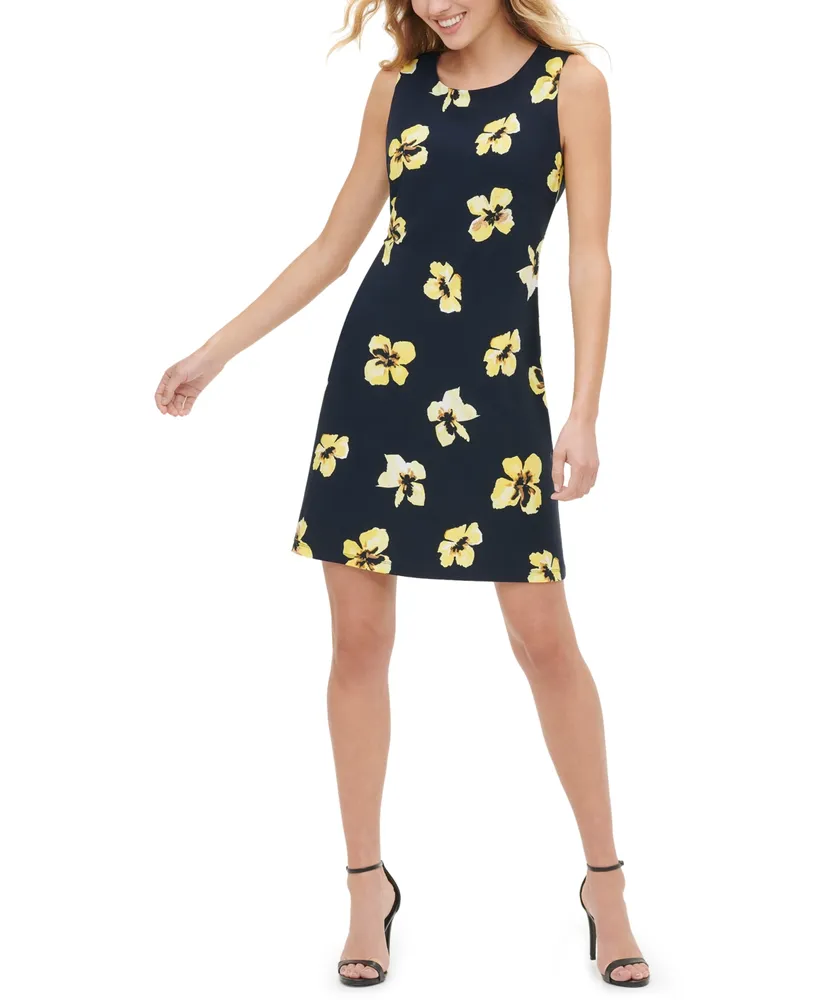 Tommy Hilfiger Petite Floral-Print Sheath Dress