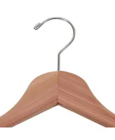 Slim Profile Cedar Hangers, Set of 16