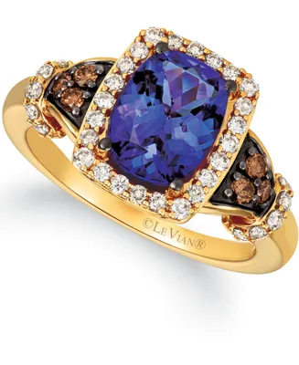 Le Vian Blueberry Tanzanite (2 ct. t.w.) & Diamond (1/2 Ring 14K Gold (Also Available White Gold)