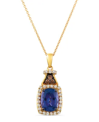 Le Vian Blueberry Tanzanite (2 ct. t.w.) & Diamond (1/3 18" Pendant Necklace 14K Gold (Also Available White Gold)
