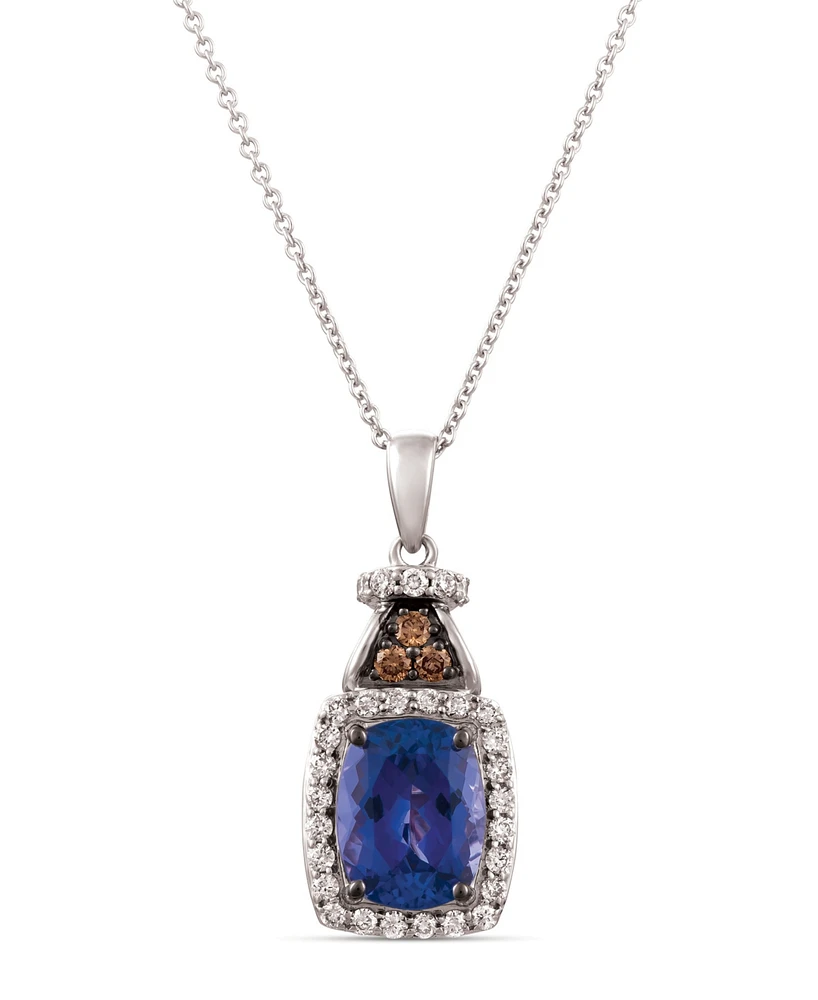 Le Vian Blueberry Tanzanite (2 ct. t.w.) & Diamond (1/3 18" Pendant Necklace 14K Gold (Also Available White Gold)