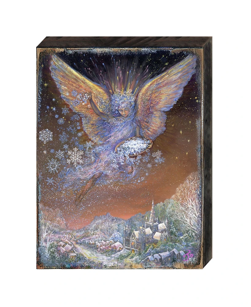 Designocracy Snow Angel Wall Wooden Decor by Josephine Wall