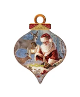 Designocracy by Dona Gelsinger Abundance of Joy Ornament and Drop Ornament, Set of 2 Each