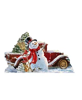 Designocracy by Dona Gelsinger Frosty Forest Friends Ornament
