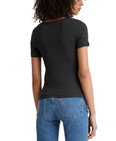 Levi's Women's Slim Fit Honey Ribbed Logo T-Shirt