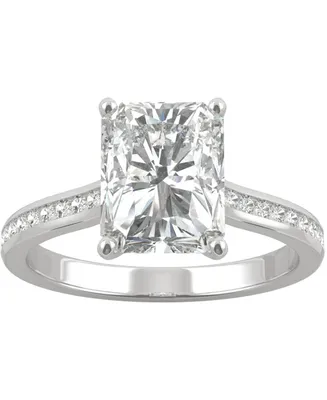 Charles & Colvard Moissanite Radiant Engagement Ring (2-7/8 ct. t.w. Dew) 14k White Gold