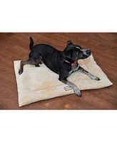 Armarkat M01CMH-l Large Pet Bed Mat , Dog Crate Soft Pad With Poly Fill Cushion, Beige