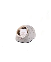 Armarkat Faux Suede Cozy Enclosed Cave Cat Kitten Sleeping Bed, 18"(L) X 12.5"(W) X 11.5"(H), C18HHL/Mh, Sage Green