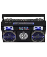 Studebaker SB2145B 80's Retro Street Bluetooth Boombox with Fm Radio, Cd Player