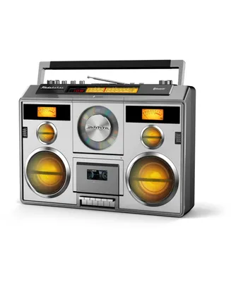 Studebaker SB2140S Sound Station Portable Stereo Bluetooth, Cd, Am/Fm Radio, Cassette Recorder