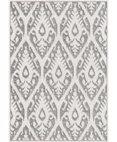 Closeout! Edgewater Living Bourne Salvador Gray 7'9" x 10'10" Outdoor Area Rug