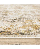 Oriental Weavers Maharaja 661C Gold and Ivory 5'3" x 7'6" Area Rug