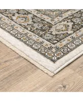 Oriental Weavers Maharaja 2061N Ivory and Gray 2' x 3' Area Rug