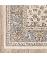 Oriental Weavers Maharaja 5091Z Ivory and Blue 6'7" x 9'6" Area Rug