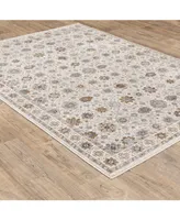 Jhb Designs Kumar Kum04 Ivory and Gold 5'3" x 7'6" Area Rug