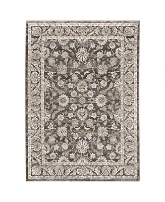 Oriental Weavers Maharaja 70E Gray and Ivory 2'3" x 7'6" Runner Rug