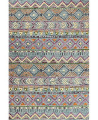 Bb Rugs Taron Val-07 Teal 2'6" x 8' Runner Rug