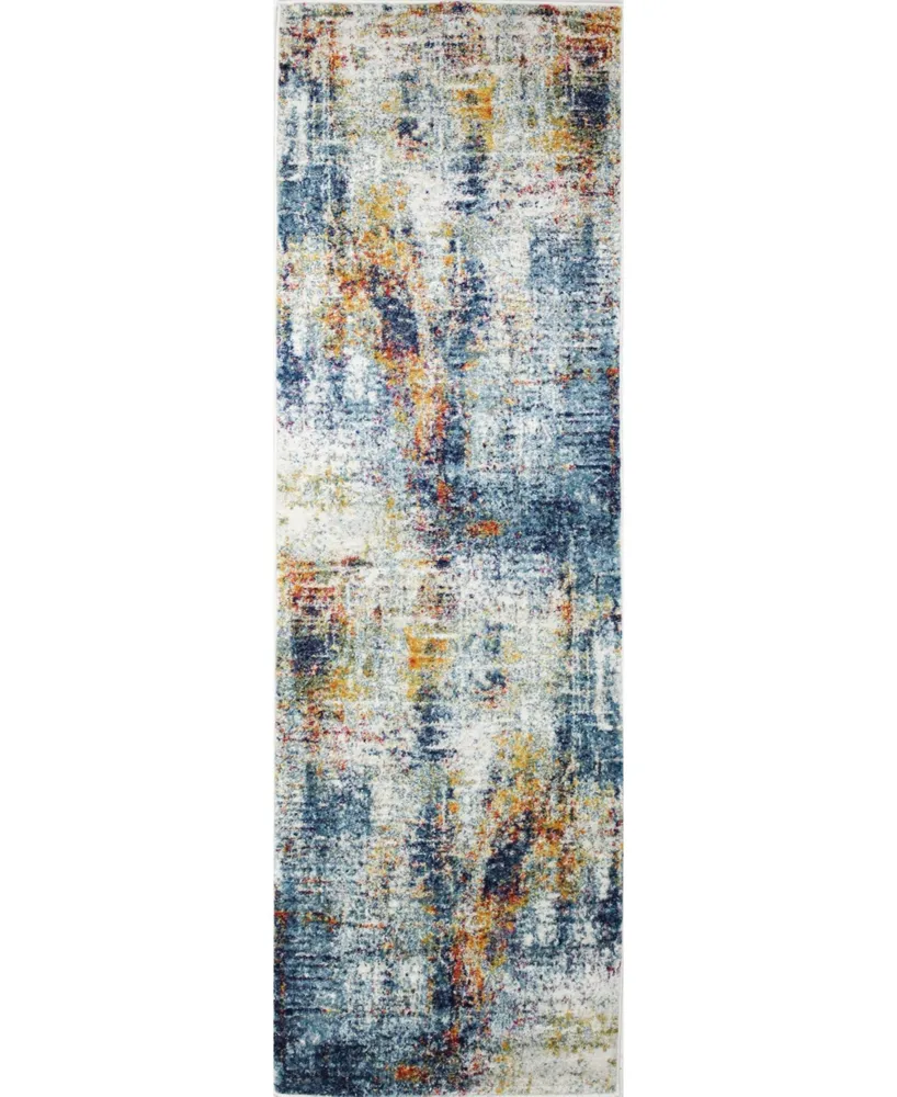 Bb Rugs Medley Dev-01 Multi 2'6" x 8' Runner Rug