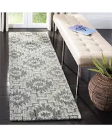 Safavieh Abstract 202 Ivory and Onyx 2'3" x 8' Runner Area Rug