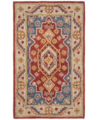 Safavieh Antiquity At503 Red and Blue 4' x 6' Area Rug