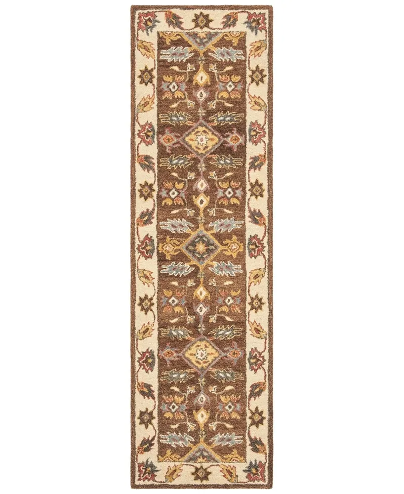 Safavieh Antiquity At502 Tan 2'3" x 8' Runner Area Rug