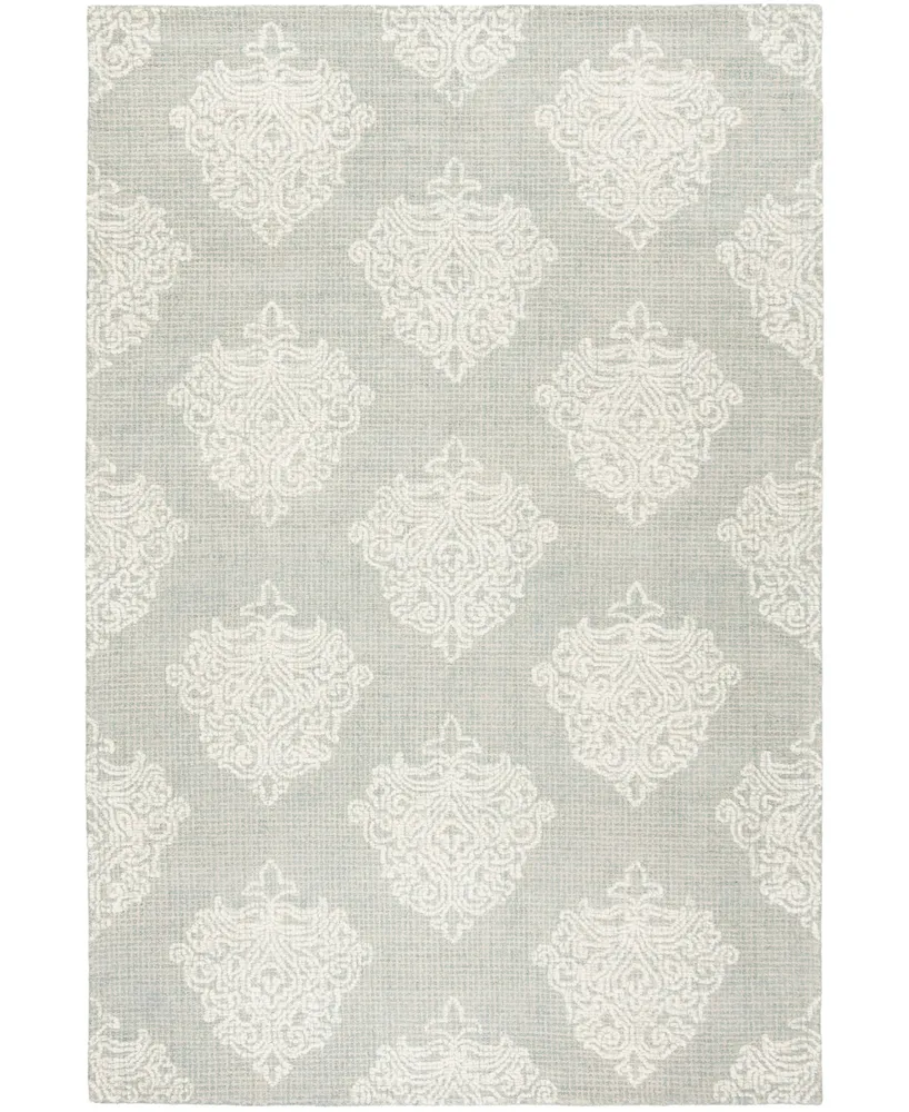 Safavieh Abstract 523 Aqua and Ivory 4' x 6' Area Rug