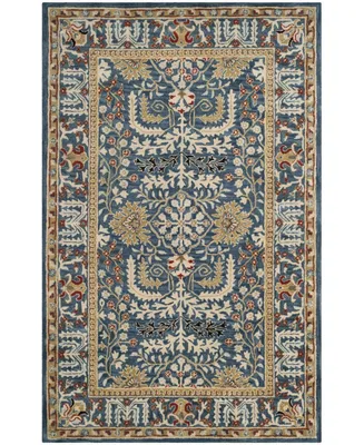 Safavieh Antiquity At64 Navy and Multi 5' x 8' Area Rug