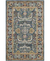 Safavieh Antiquity At64 Navy and Multi 5' x 8' Area Rug