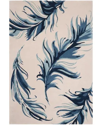 Safavieh Allure 121 Feather Beige and Blue 5' x 8' Area Rug